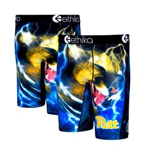 Pitt Panthers Ethika Wordmark Boxer Briefs - Royal. NEW in Bag! Size Large